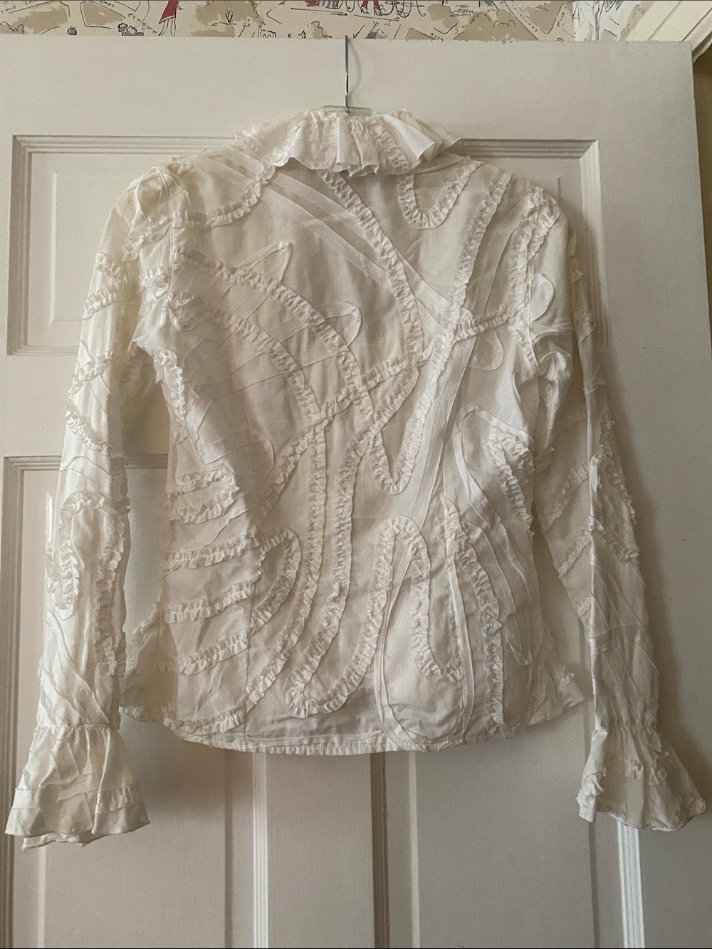 Anne Fontaine Ruffled lightweight Jacket. Sz. 1/ XS - Picture 10 of 14